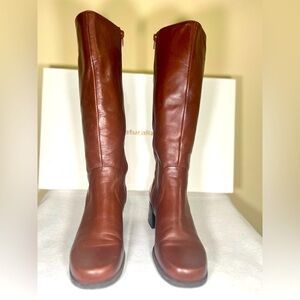 Naturalizer - Auburn Hi Coffee Bean Leather Boots - Women’s Size 7